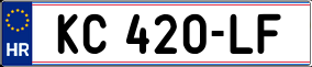 Trailer License Plate